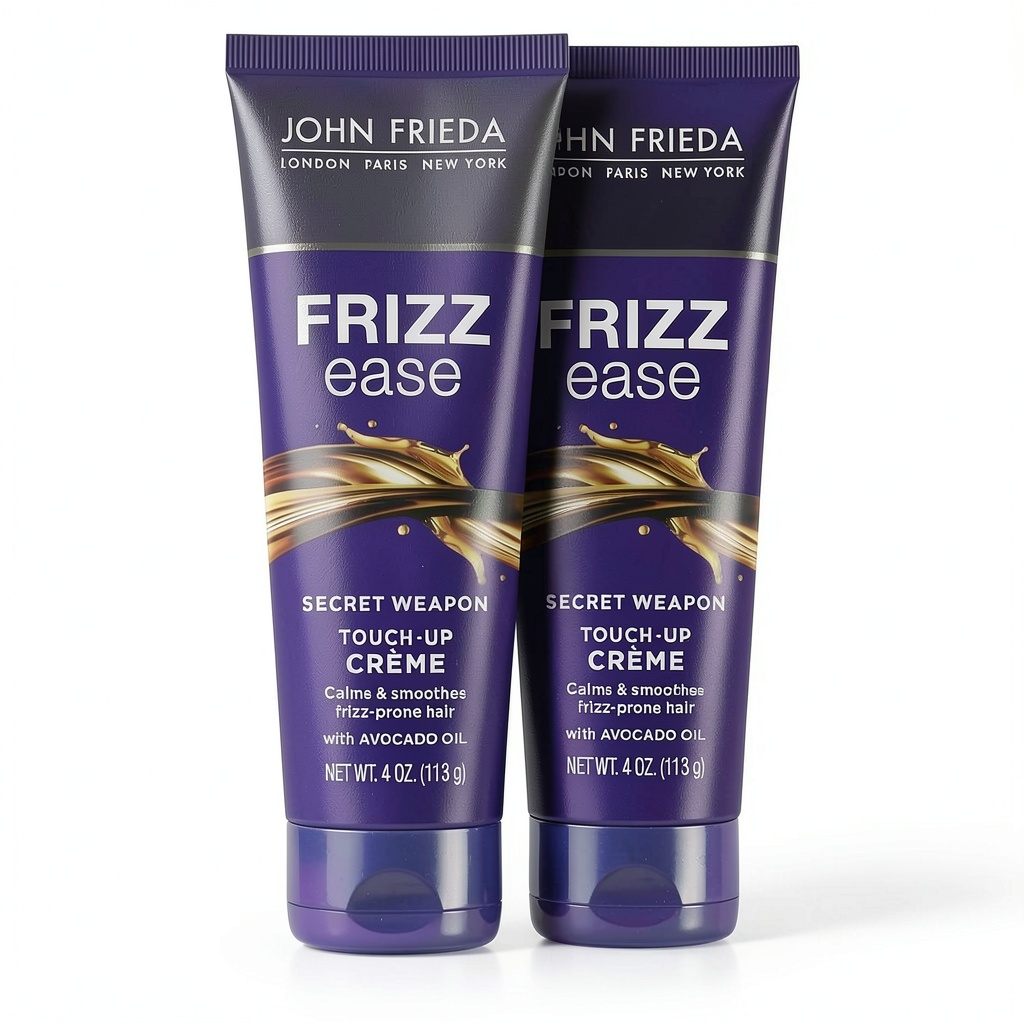 John Frieda Frizz Ease Touch-up Hair Cream being applied to damp hair
